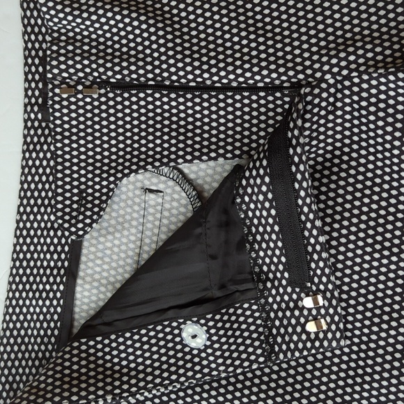 Worthington Modern Fit Capri Cropped Pants 16P Black White Pattern - Picture 4 of 12